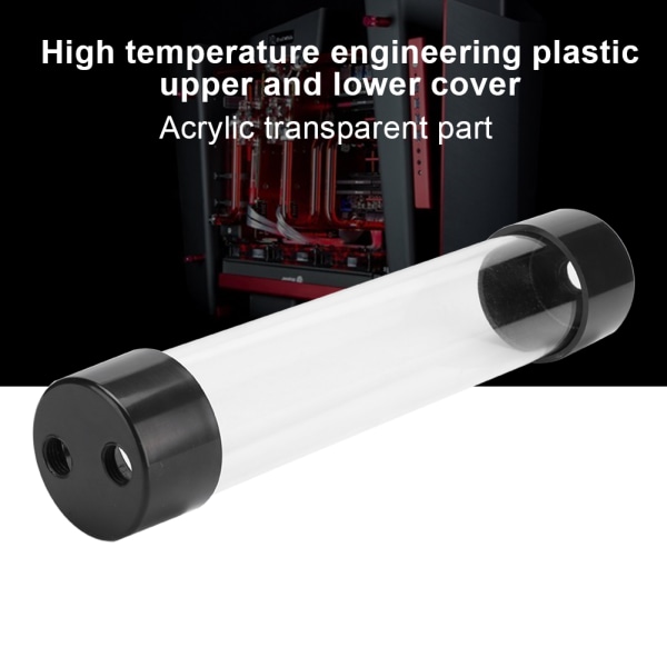 Gjennomsiktig sylindrisk datamaskin vannkjølevanntank 240MM for praktisk