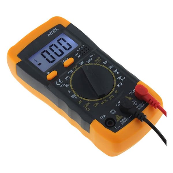 Digitalt multimeter elektronisk måleinstrument utstyr digitalt testverktøy multifunksjonstester A830L