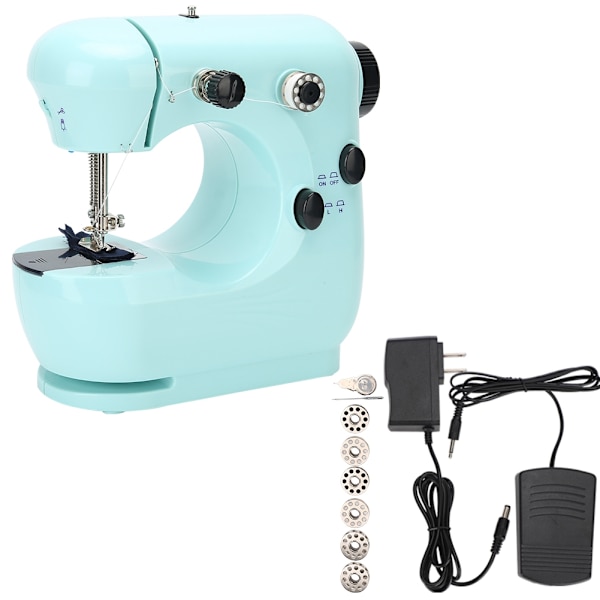 Bärbar bords symaskin lagning multifunktionell hem DIY broderi verktyg 100‑240VUS plugg