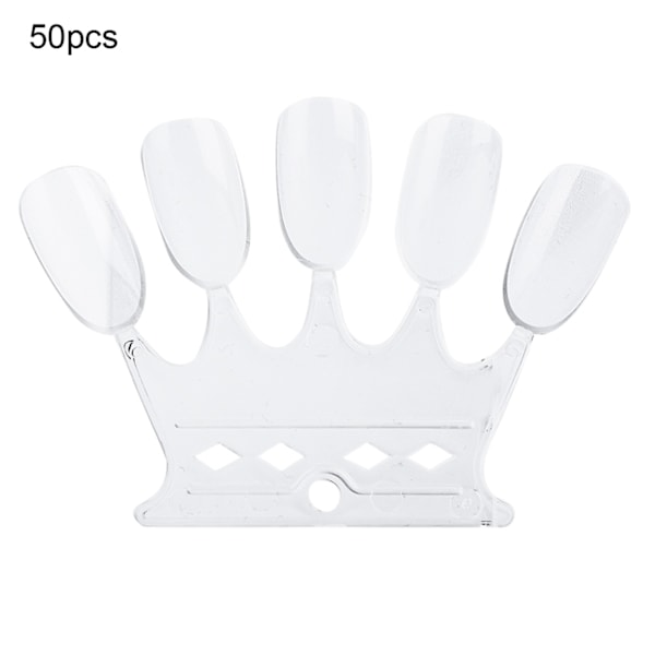 50 stk. neglekunst øvetips manicure polish gel farve display neglelak visningsværktøj 3#