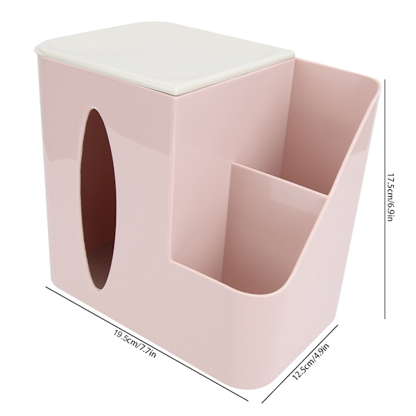 Multifunktionell fjärrkontrollförvaringsbox för vardagsrummet (rosa)