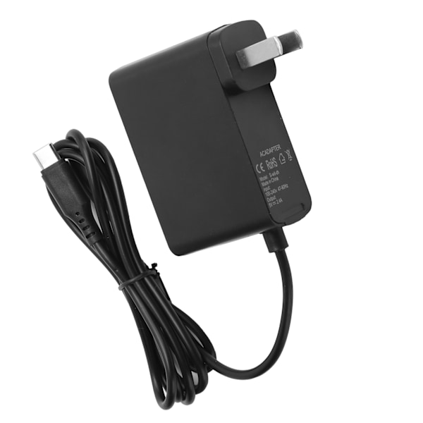 AC-adapteroplader til Switch NS-spilkonsol, opladningsstrømforsyning til hjemme- og rejsebrug, 100-240V US-stik