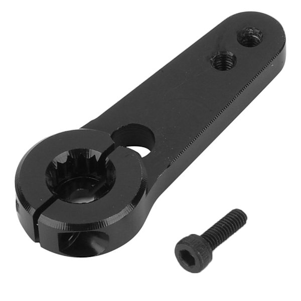 Alumiiniseos RC-ohjausservo, puolivarsitorvi 44 mm 15T HSP 1/5 -kuorma-autolle (musta)