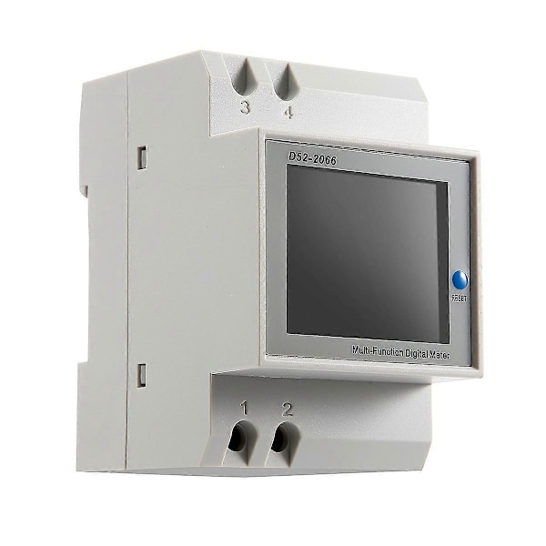 Din-kiskoon AC-monitori 6IN1 40-300V 100A Jännite Virta Tehokerroin