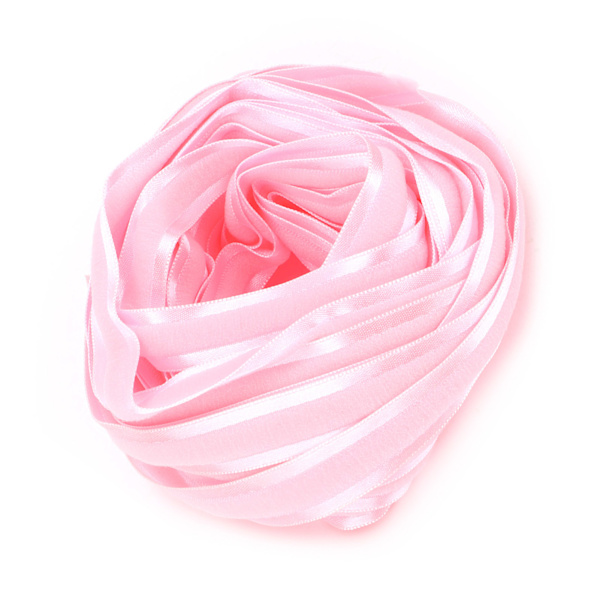 Tygband Bredd 0,6 tum Längd 10 Yards Flexibelt Presentinslagningsband för Bröllopsfest Handgjord(Rosa Färg Nummer 5 )