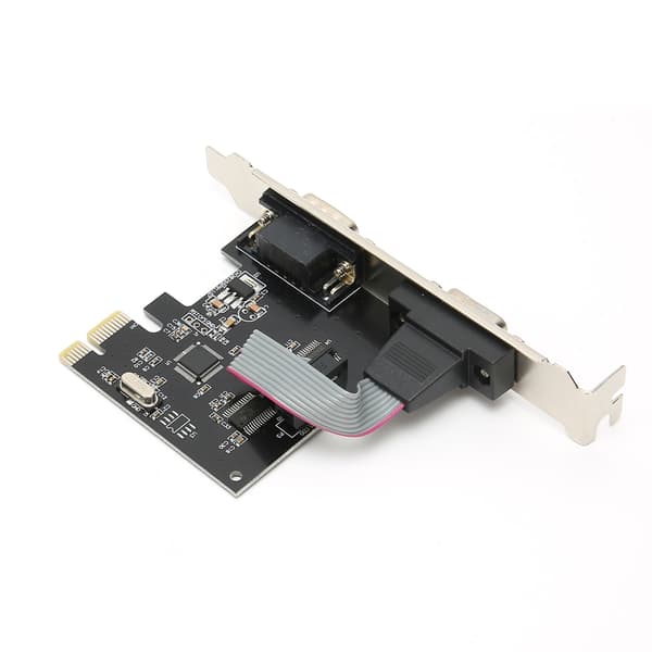 Utvidelseskort PCIE til 2 seriell portkonverteradapterkontroller for Windows/Linux/OS X stasjonær PC