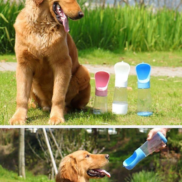Bärbar Vattenkopp för Hund Utomhus Vattenho för Husdjur Kapacitet Vattenmatning Tumlare för Promenader och Drickande S(330ml)