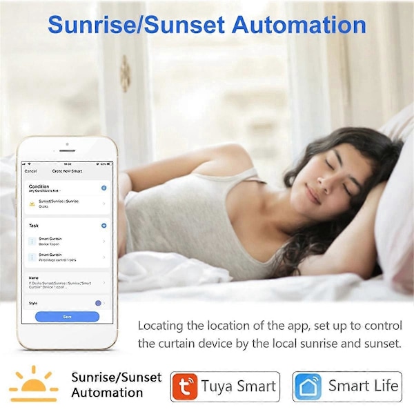 2 stk. Tuya WiFi Smart Touch-knapkontakt til Alexa Home Siri EU-stik