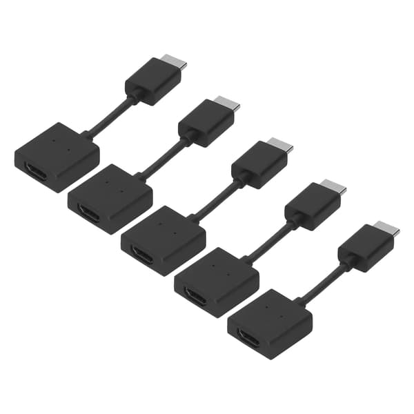 5 st HD Multimedia Interface förlängningskabel hane till hona adapteromvandlare 4K