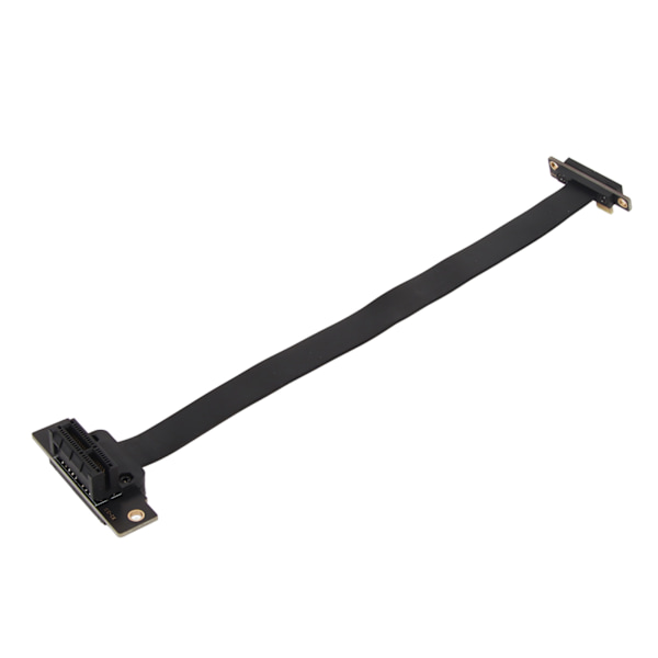 PCIE 3.0 1X förlängningskabel Dubbel 90 graders rät vinkel PCIE 3.0 1X Riser Card Adapter Ribbon Extender 30cm / 11.8in