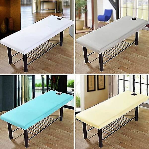 Spa Massasjebordtrekk Elastisk Kant Ensfarget Myk Polyester Allsidig Innpakning