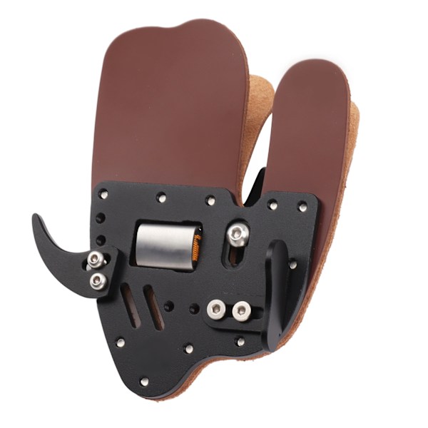Læder bueskydning finger fane bueskydning finger guard fingre beskytter til recurve bue udendørs skyde praksis sort brun M