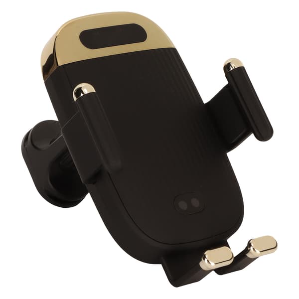 Trådløs Biloplader Hurtig Opladning Infrarød Sensor Telefonholder til Bilens Luftventil Sort 15W