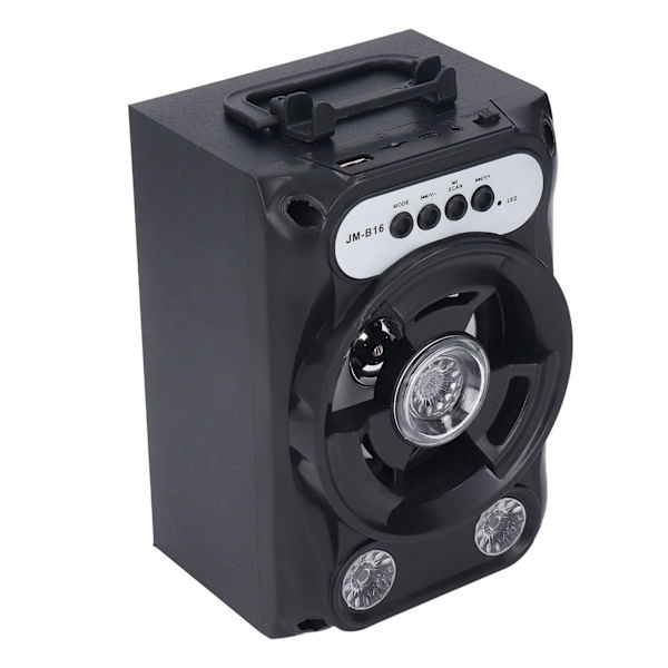 Mini kannettava Bluetooth-kaiutin, raskas basso, musta, sisäänrakennetulla akulla kotiin, juhliin, matkoille