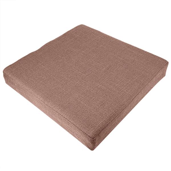 Husholdnings Firkantet Blød Yoga Gulvpude Aftagelig Vaskbar Meditationsmåtte Pude Kaffe 40 x 6 cm (L x B x H)