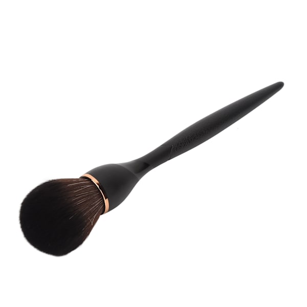 Makeup Blush Brush Profesjonell bærbar, myk syntetisk fiber løs pulverbørste Kosmetisk verktøy for kvinner Svart