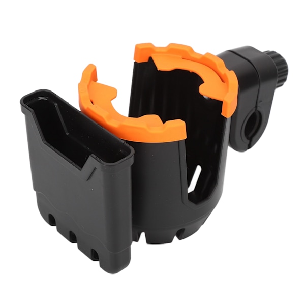 Klapvogns kopholder Multifunktion Stor kaliber Designet 360 grader Rotation Bærbar klapvogn Vandflaskeholder Sort Orange