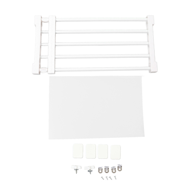 Utvidbar skaphylle for skap, spikerfri skillevegg for skap, oppbevaringshylle for garderobe, 50-80 cm / 19,7-31,5 tommer lang