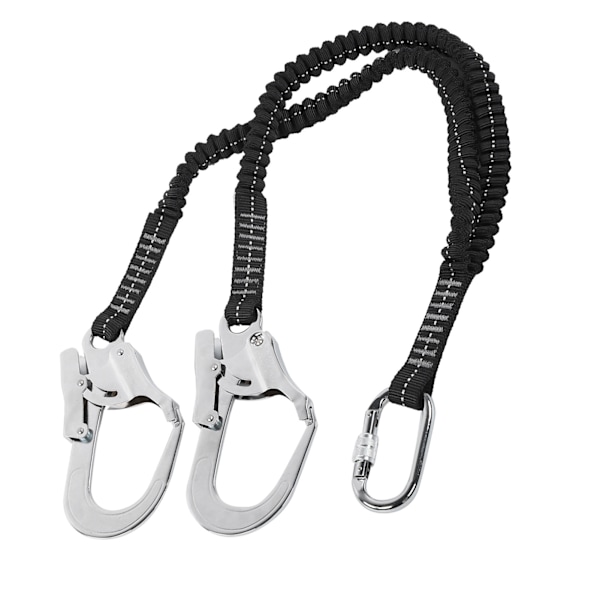 Double Steel Large Hook Elastinen String Koukku Turvavyö Erittäin kestävä kulutusta kestävä