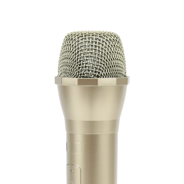Realistisk propmikrofon for karaokedansshow. Øv mikrofonpropp for karaokegull Gold