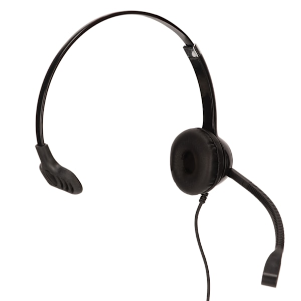 Call Center Headset Enkelt Øre Støydempende Justerbart Ergonomisk Business Headset med Mikrofon