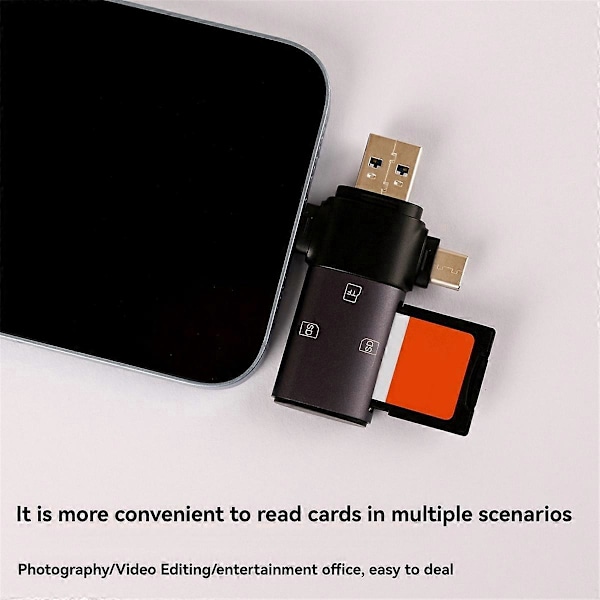 USB-C+USB3.0+för Port SD-kortläsare Minneskortläsare