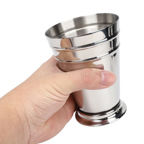 304 Rostfritt Stål Isad Cocktailmugg Dricksvinmugg Anti-fall för Barfest Bartenderverktyg (Silver 400ML)
