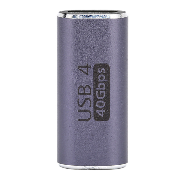 Typ C hona till hona adapter aluminiumlegering 40Gbps 100W kopplingsförlängare för surfplatta Mobiltelefon rak typ