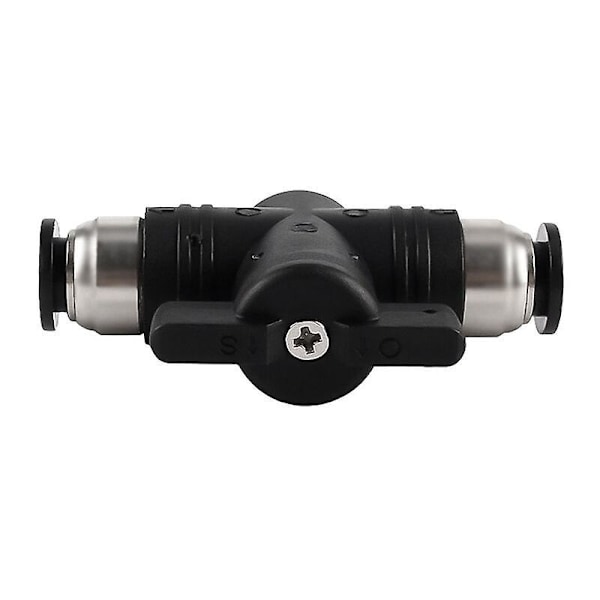 5st 8mm Pneumatiska Kopplingar Push Quick Connector Manuell Push Ventil Anslutning Pneumatisk Rak Koppling för Anslutning av Nylon och PU Polyeten Pi
