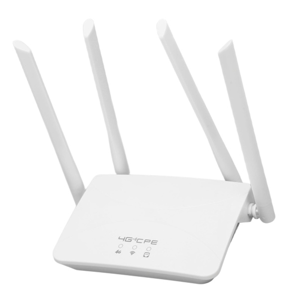 4G LTE trådløs router professionel 300 Mbps mobil WiFi router med 4 stk. antenner til B1 3 5 40 til asiatisk område 100-240V EU-stik
