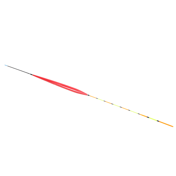 Högkänslig fiskeflöte i trä, karpfiskeflöte, iögonfallande slank kropp för damm LF-006