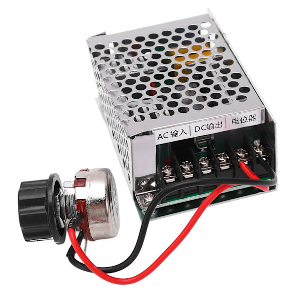 DC Motor Hastighetsregulator Overstrømsbeskyttelse Lett Bærbar Motor Hastighetskontroller Bryter AC 220V