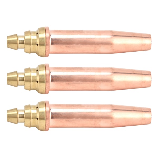 3 stk propanskjærespiss Isobarisk gassbrennermunnstykke for flammeskjæremaskin 0,9 mm 1,2 mm 1,5 mm