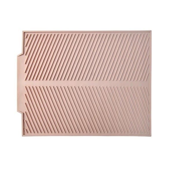 Pink Plast Drænmåtte til Opvask, Vask Bund Beskyttelse - 43*33,5 cm