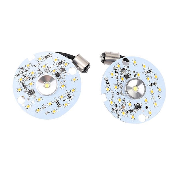 2kpl ABS LED Päiväajovalot Vilkkuvalot Moottoripyörään (Keltainen)