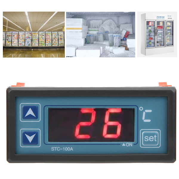 STC 100A -50℃-99℃ Temperaturkontrollstøtte for kjøleoppvarming