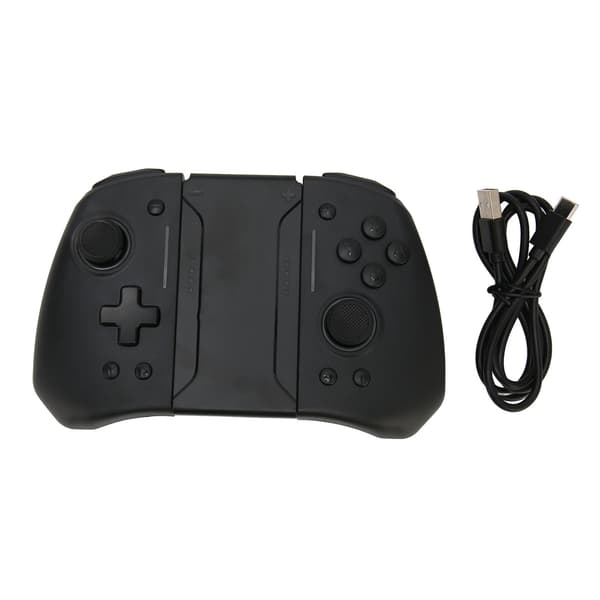 Trådlös Gamepad Joypad Controller 6 axlar Gyro Dubbel Vibration Turbo Funktion RGB Ljus Spelkontroll för Switch