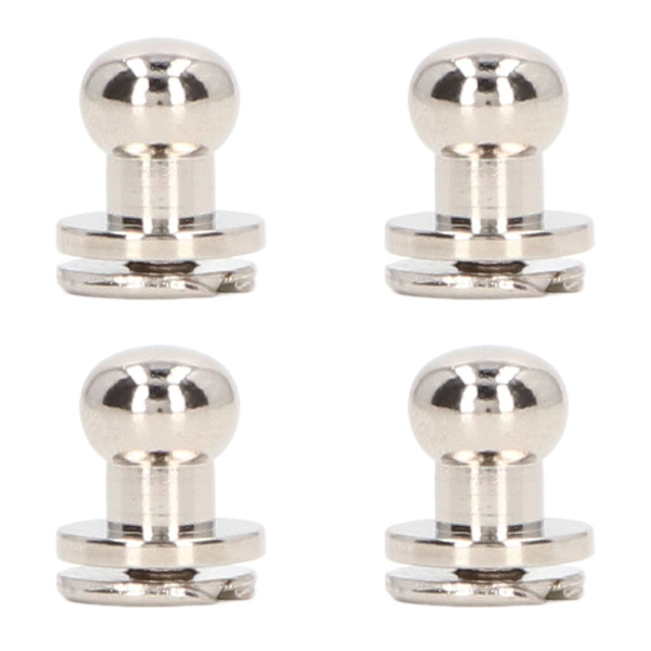 200 set koppar nitar 7 mm 5 mm DIY flera specifikationer lätta blanka nitar fästelement för bälten silver