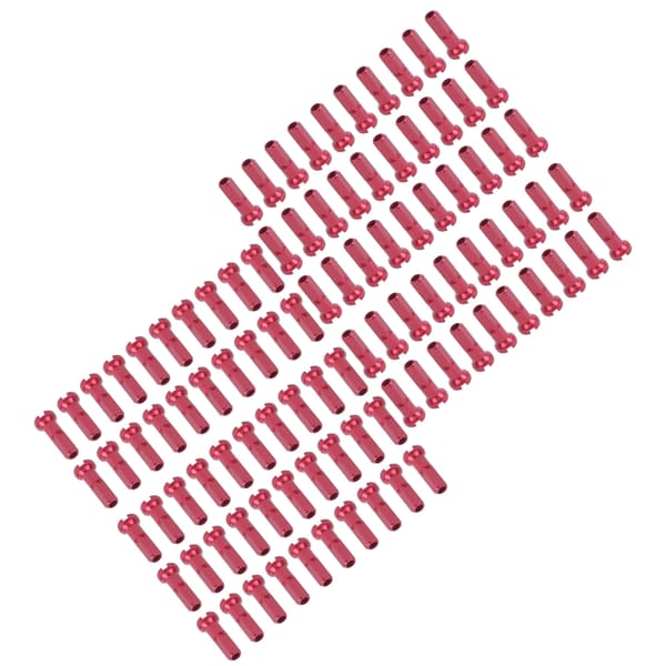 GUB 100 stk. eikehette i aluminiumslegering, eikedeksel, nippel, sykkeltilbehør, rød