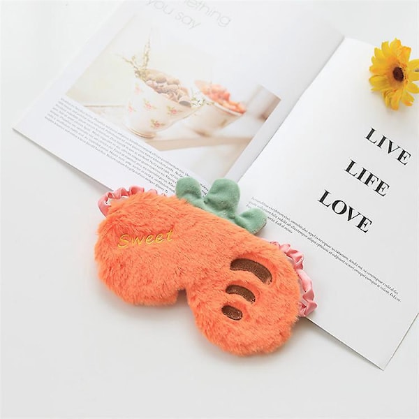 Soft Plush Eye Mask for Kids - Cute Cartoon Sleep Aid