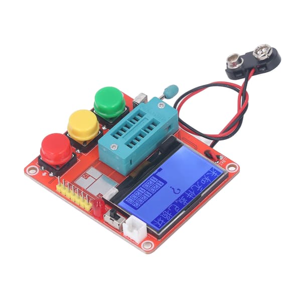 LCR T4 MINI Z DIY Transistor Tester PCB Diod Triod Kapacitansmätare 9V med Grafisk LCD-display