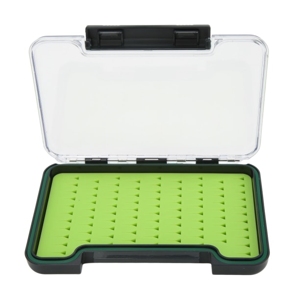 Fly Fishing Box Portable Transparent Impact Resistance Waterproof Silicone Fly Box for Outdoor Fishing 96x17x140mm/3.78x0.67x5.51in