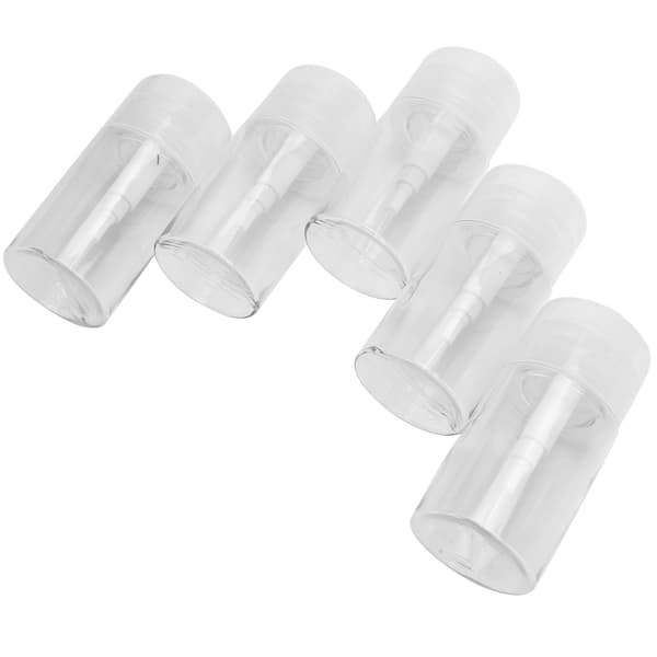 5 st 100 ml kosmetisk tom flaska rengöring plast flytande presspump påfyllningsbara flaskor