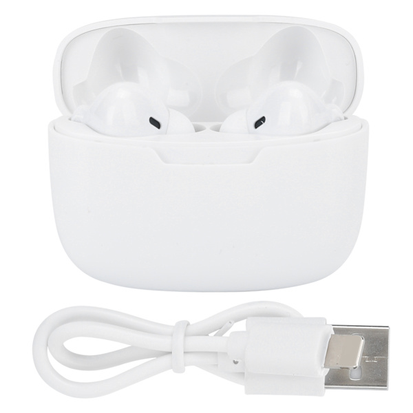 Y113 Bluetooth 5.0 langattomat nappikuulokkeet kuuloke Stereo In&#8209;korvakuulokkeiden kohinanvaimennus valkoinen