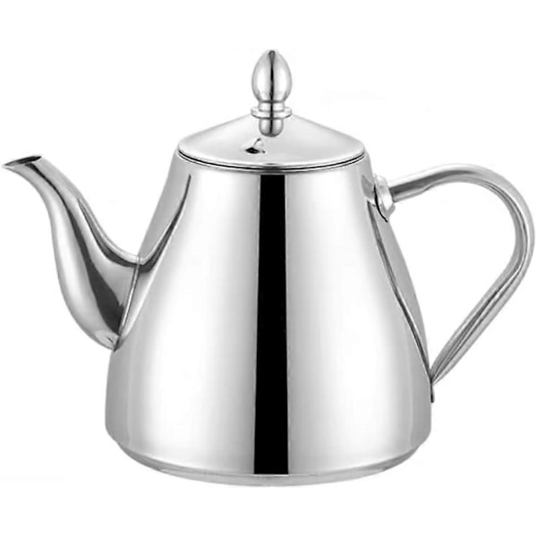 Rustfri stål tekande kaffe serveringskander 1,2 liter (42oz) 4-5 kopper Let at hælde sølv tekande