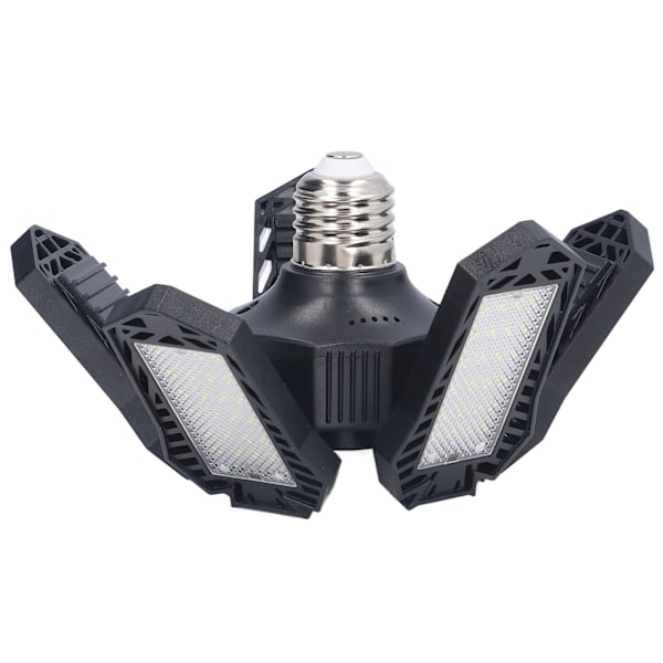 LED-garagelampa Vikbar garagetaklampa E27 20W 1500LM 5 blad Lagerverkstadslampa 85‑265V