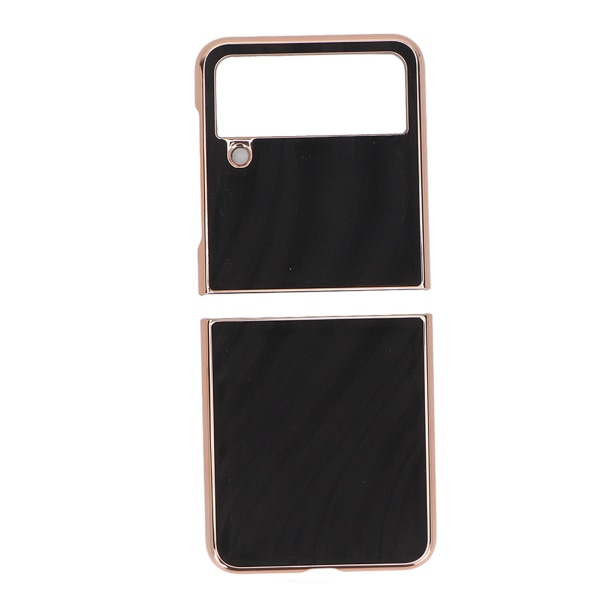 Sammenleggbart telefondeksel Nano Plating Tekstur Forhindrer riper Telefondeksel for Samsung Galaxy Z Flip4 Black
