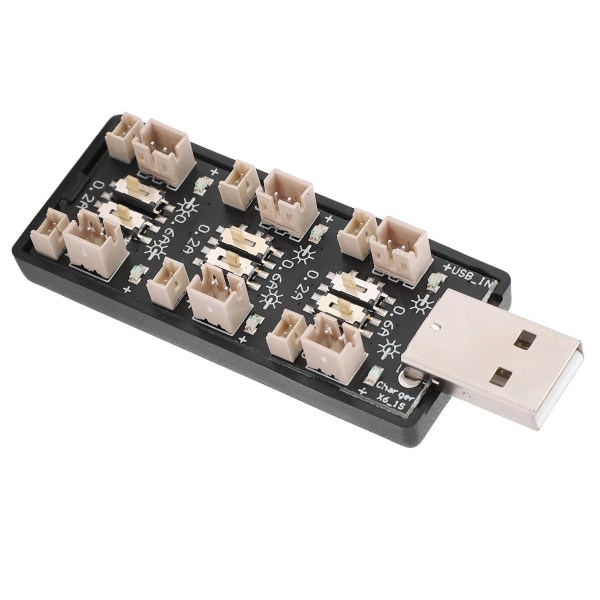 Laddningskort för litiumbatteri 6‑kanals USB till 3,7 V högspänningskomponenter 4,20 V