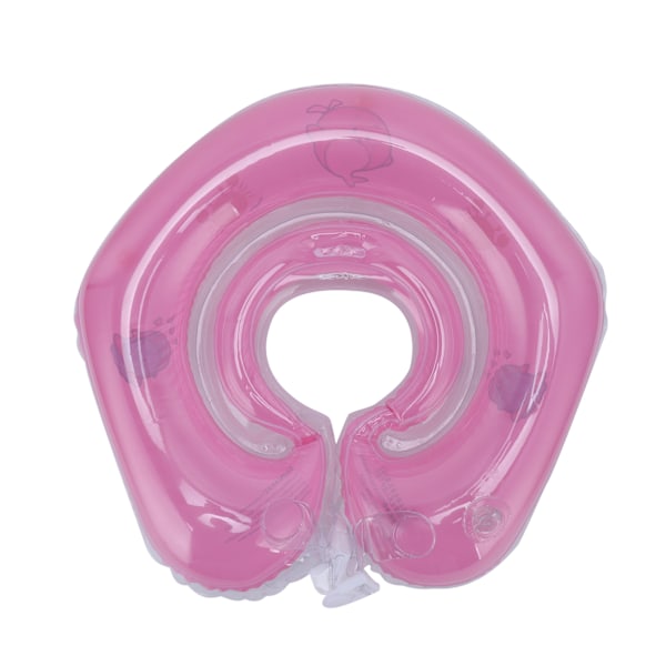 Nyfødt svømme ring oppustelig flydende krave baby svømmepøle legetøj til 0-18 måneders babyPink
