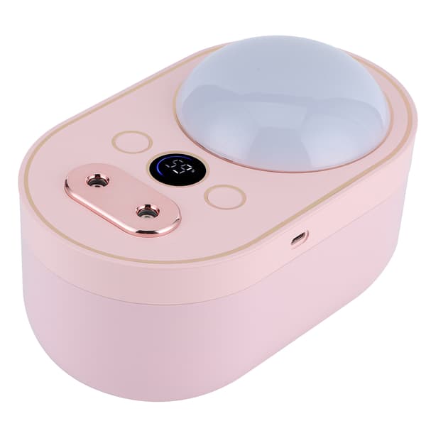 1000 ml dobbel sprayprojeksjonsluftfukter 4000 mAh nanometerforstøvningsluftfukter USB-lading Rosa